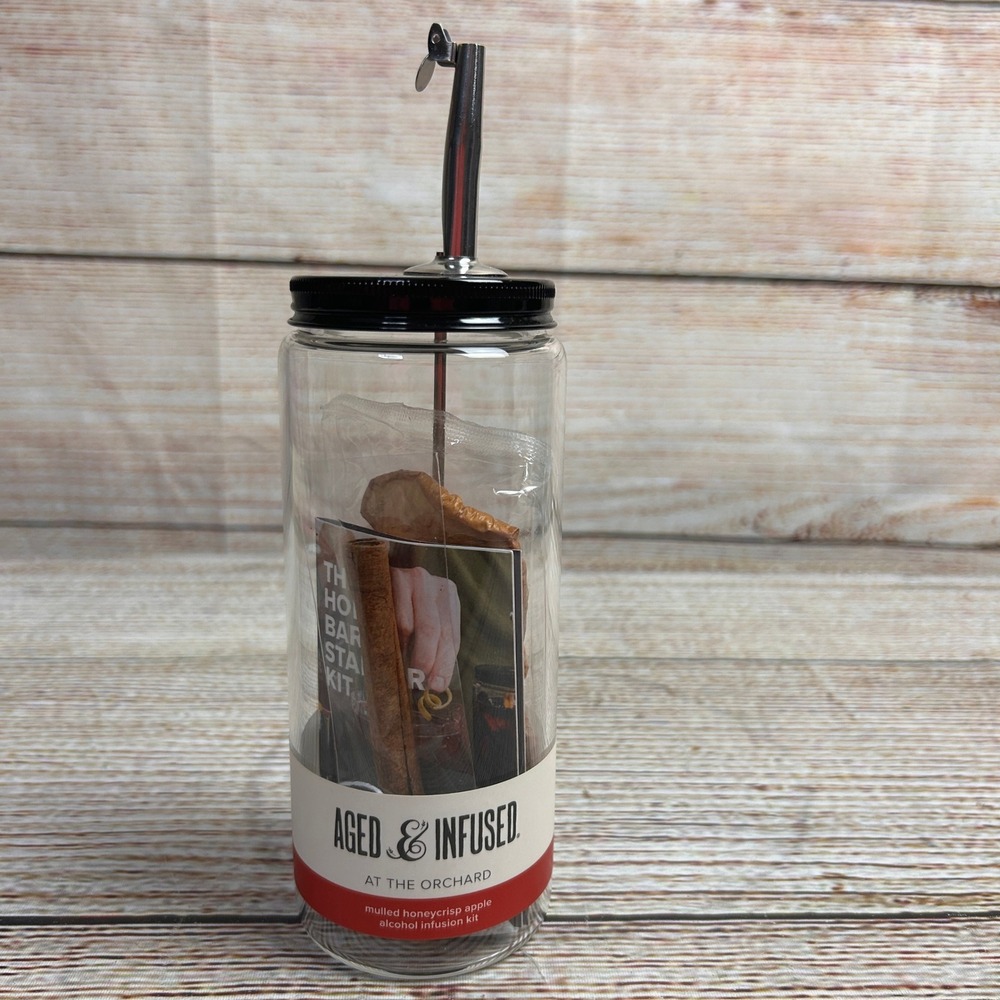 Aged & Infused At The Orchard Mulled Apple Alcohol Infusion Kit Jar 850024301207